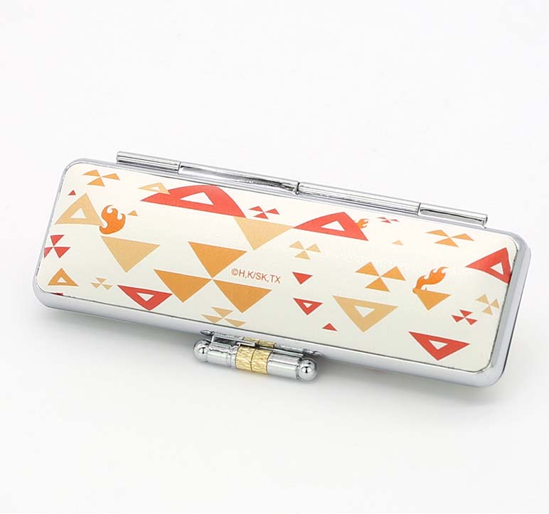 印鑑ケース。モチーフ×ベージュの裏