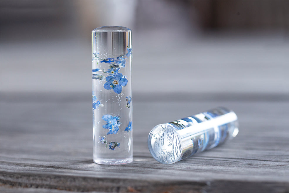 【あの日見た花の名前を僕達はまだ知らない。】forget-me-not・丸印18mm