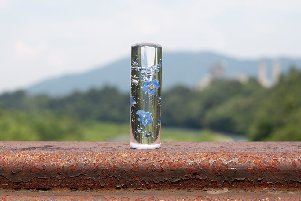 【あの日見た花の名前を僕達はまだ知らない。】forget-me-not・丸印18mm