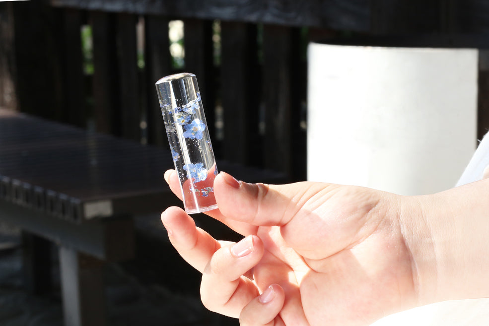 【あの日見た花の名前を僕達はまだ知らない。】forget-me-not・丸印18mm