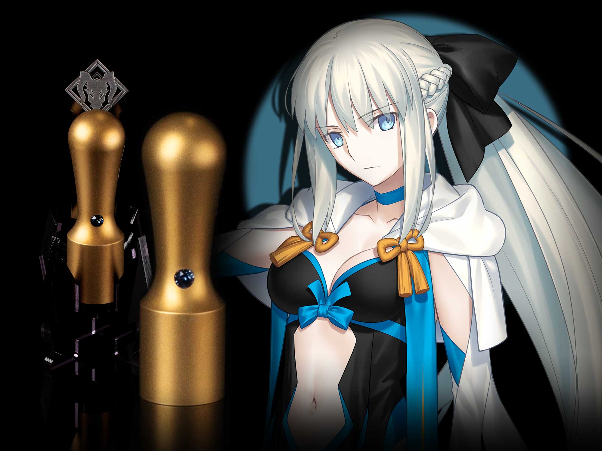 モルガンのイラストとゴールドチタン印の写真