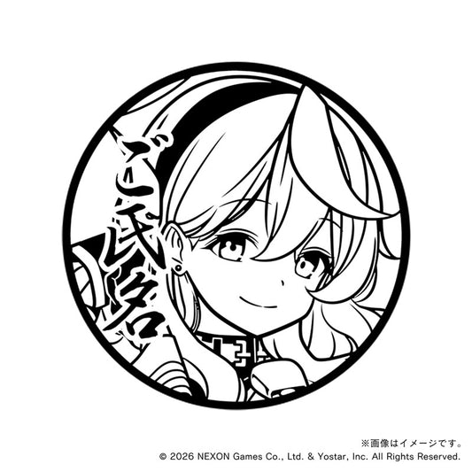 【ブルーアーカイブ】ゲヘナ学園_天雨アコ・丸印18mm